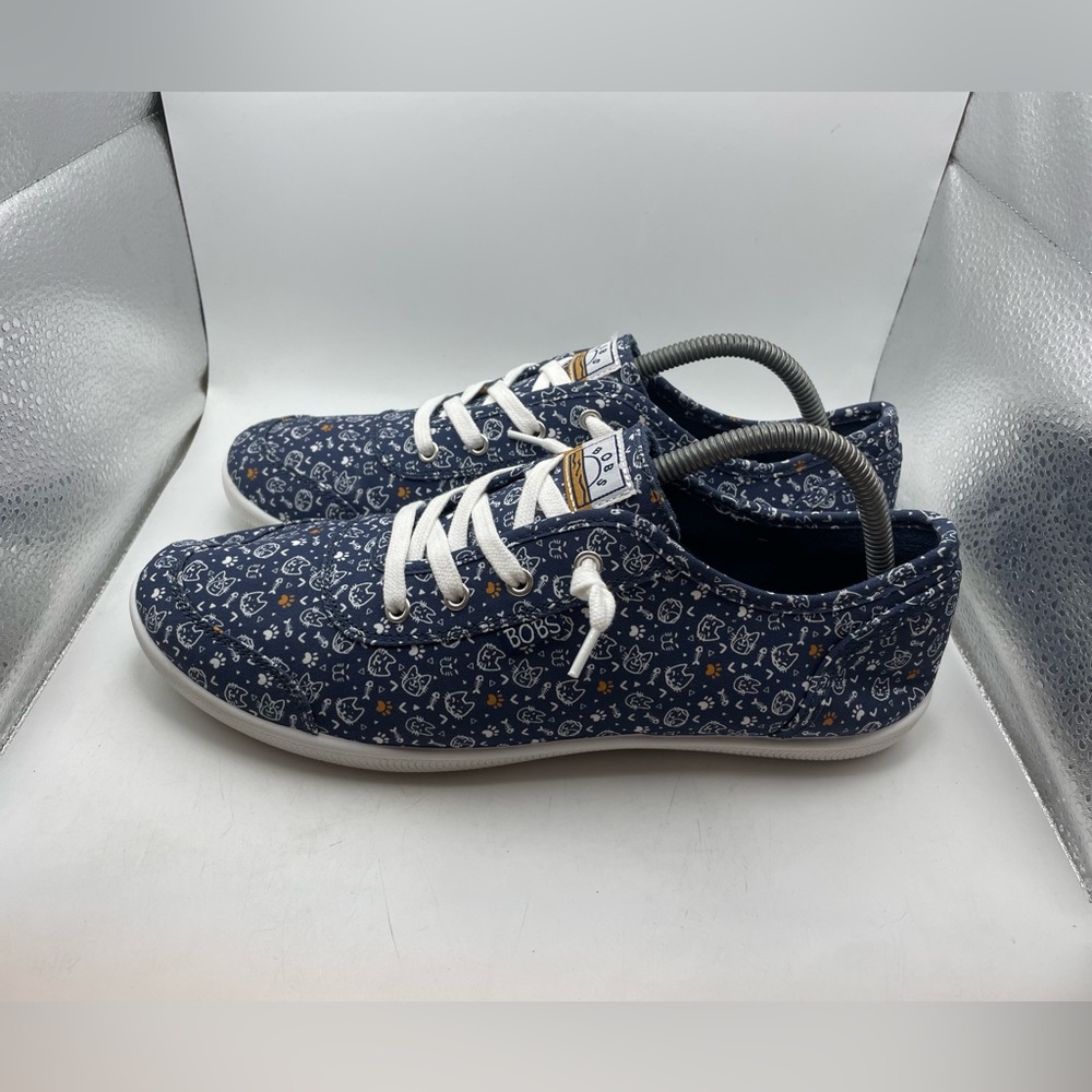Blue Patterned Women's Shoes